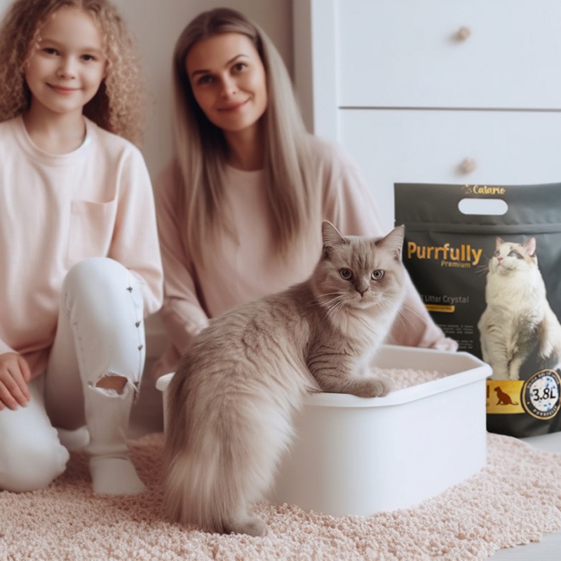 Catario Purrfully Silicone Cat Litter 8 Packs